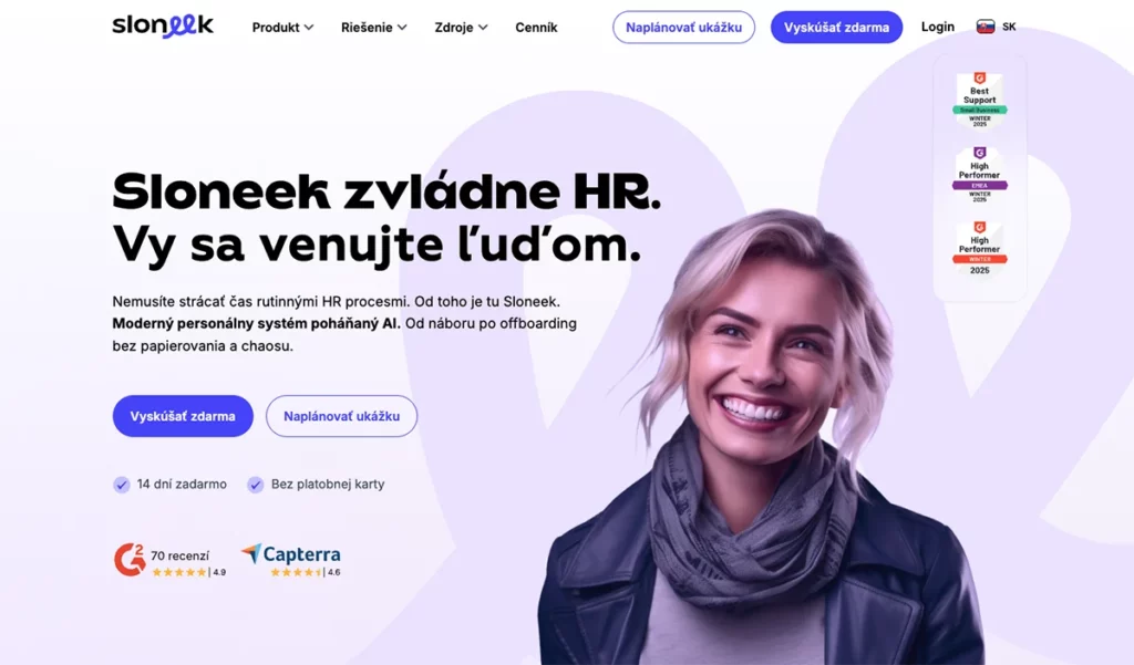 Sloneek hlavná strana hr system