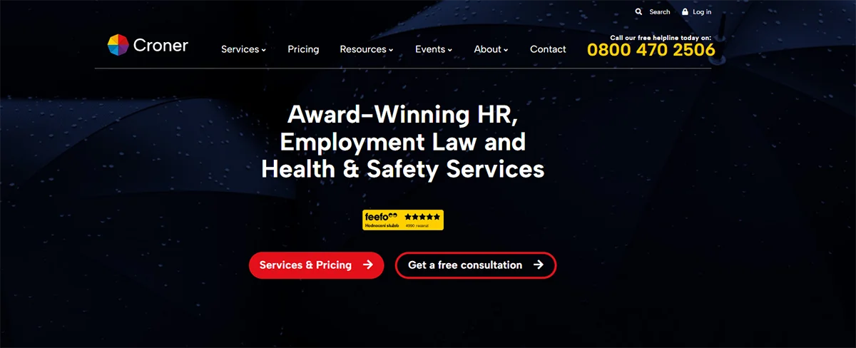 Croner HR main page