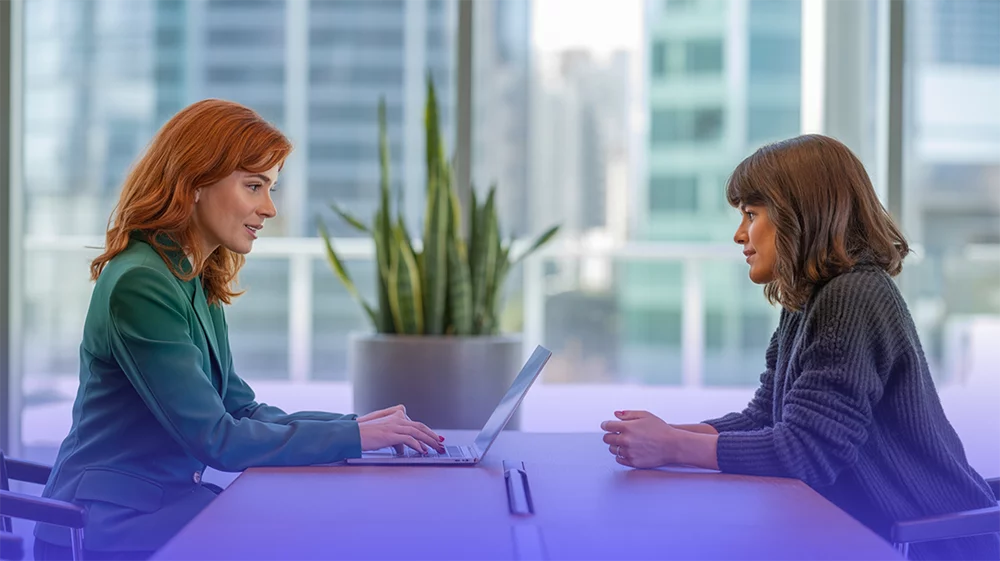 Exit interview neboli výstupní pohovor - ilustrační obrázek